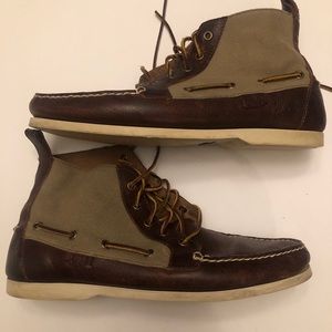 Vintage Polo Boots Mens Size 12.  Leather & Canvas